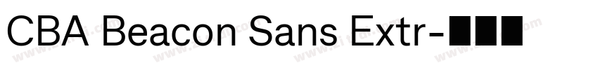 CBA Beacon Sans Extr字体转换 CBA Beacon Sans Extr字体转换